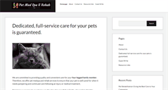 Desktop Screenshot of petmedspaandrehab.com